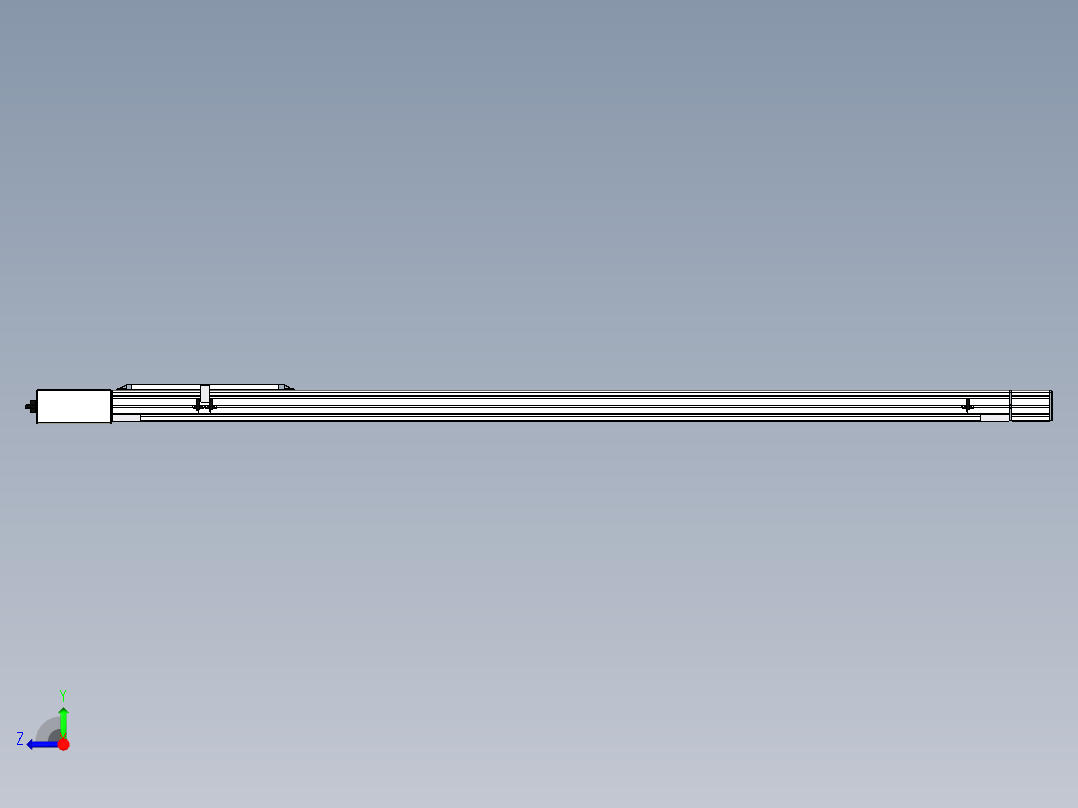 Toyo东佑达直线模组-M65-M-1500-R-M40-C4右视图
