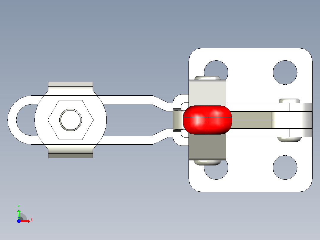 垂直式夾鉗SSP(I)-3D多系列多零件图纸模型前视图