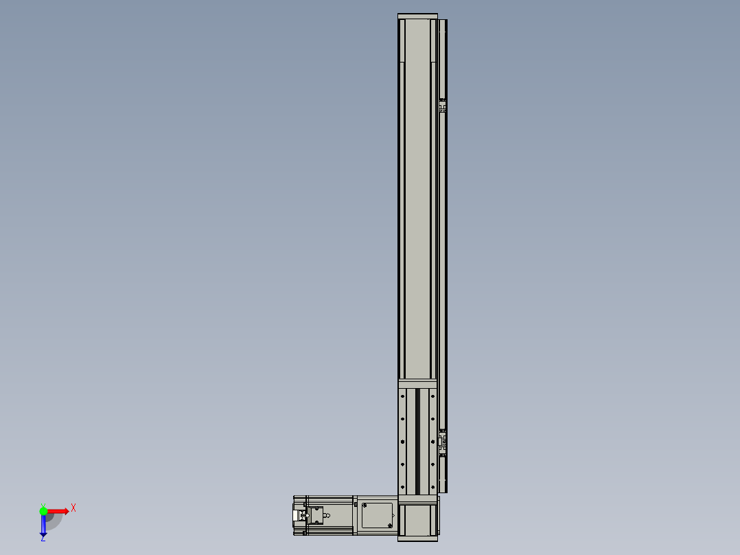欧规系列-LB8-L150-S650-BR-ZP75-C3俯视图