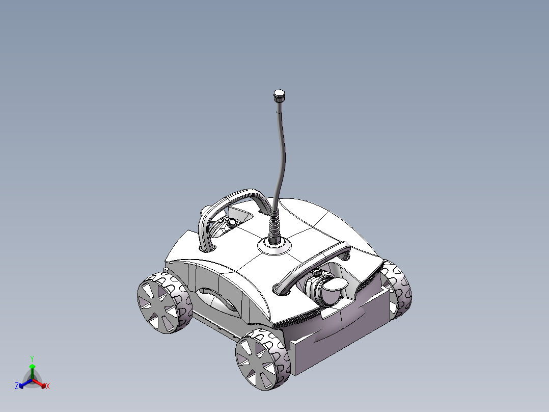 吸污器正等轴测图