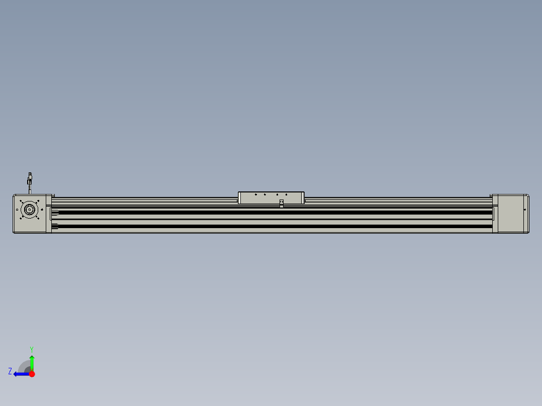 威洛博直线电机模组EB20-L224-S1300-R-ZP75-MS3-5K右视图