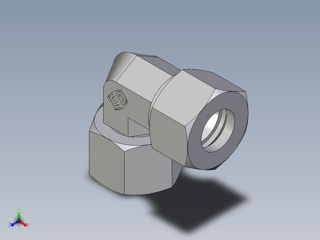 卡套式工业通用硬管接头EO_Swivel_nut_elbow_EW15LCF