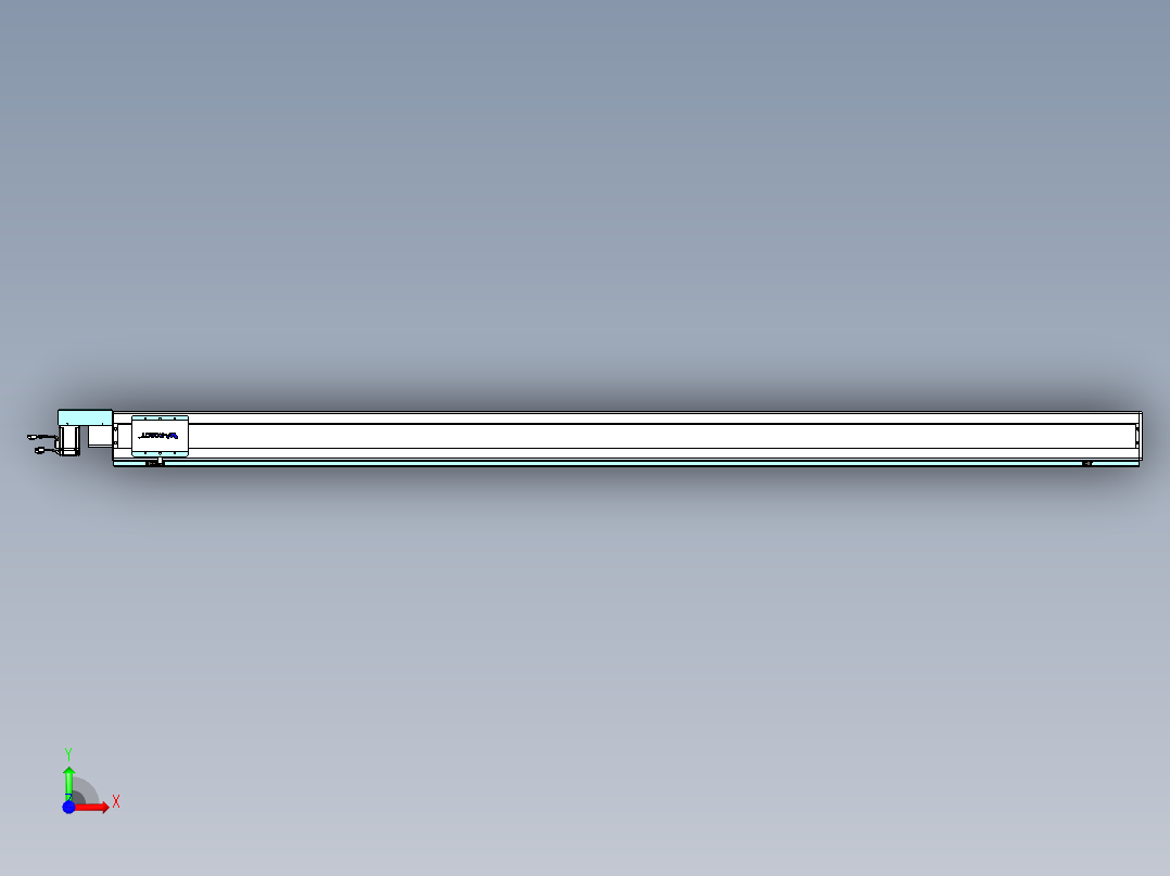 威洛博VBC同步带传动一无尘环境VBC14-L45-S2650-BR-ZP40-C3前视图