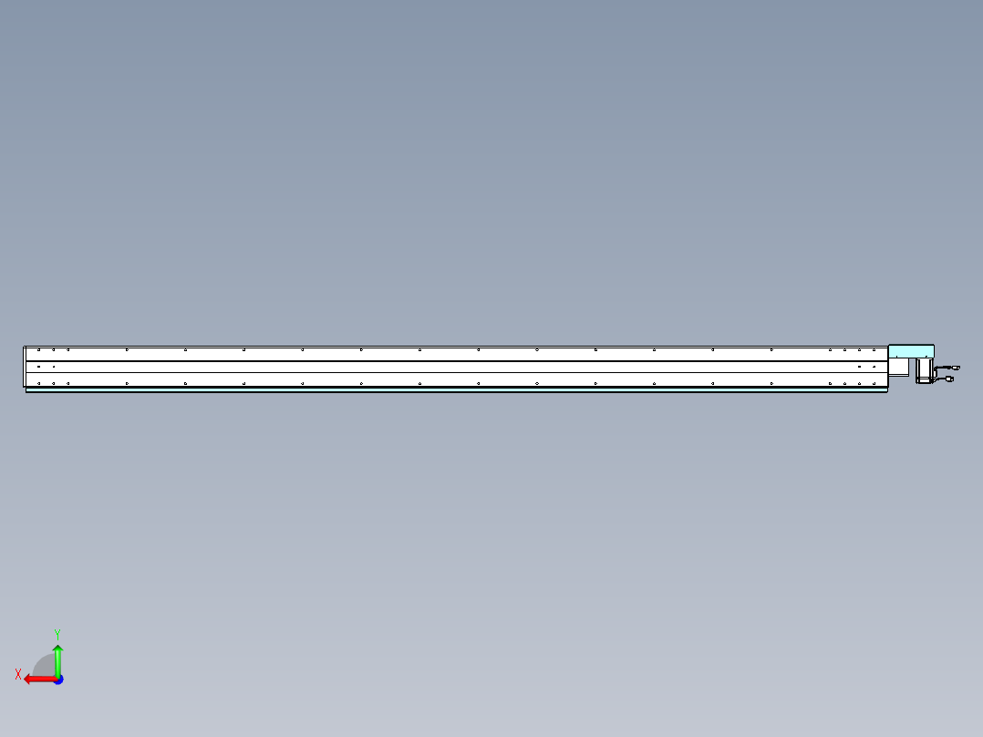 威洛博VBC同步带传动一无尘环境VBC14-L45-S2650-BR-ZP40-C3后视图