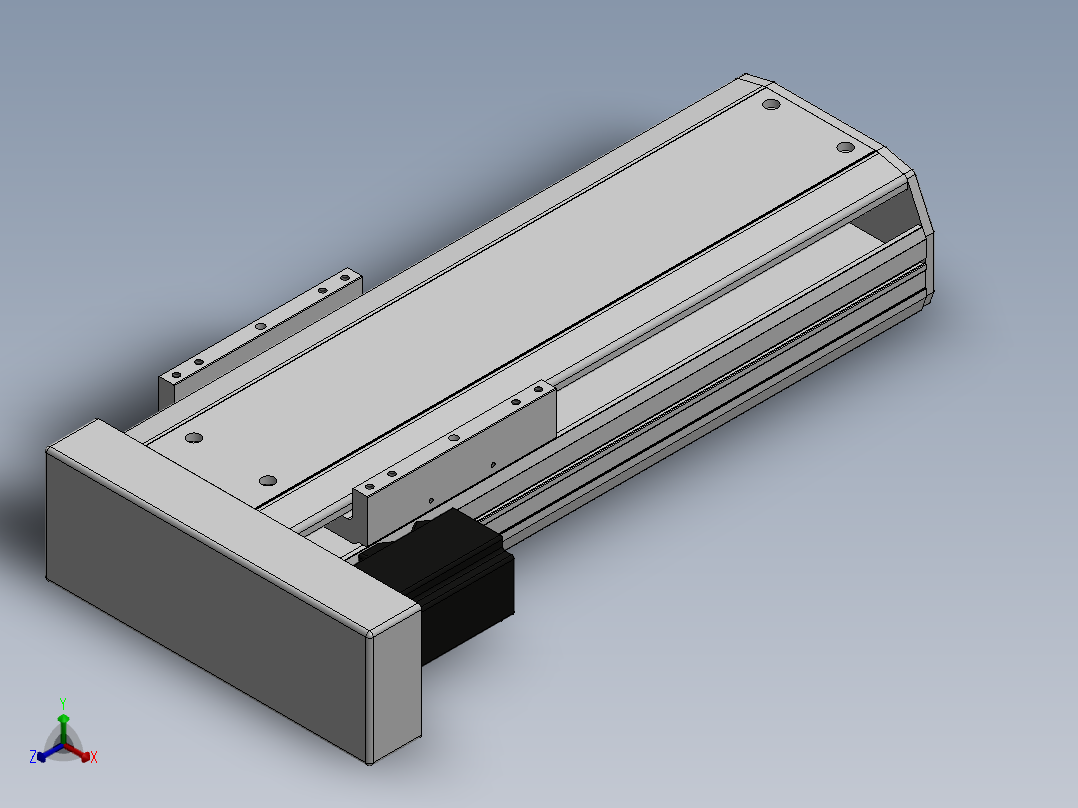 精密模组MY170-T10-250L-BL-P75B-C4-C正等轴测图
