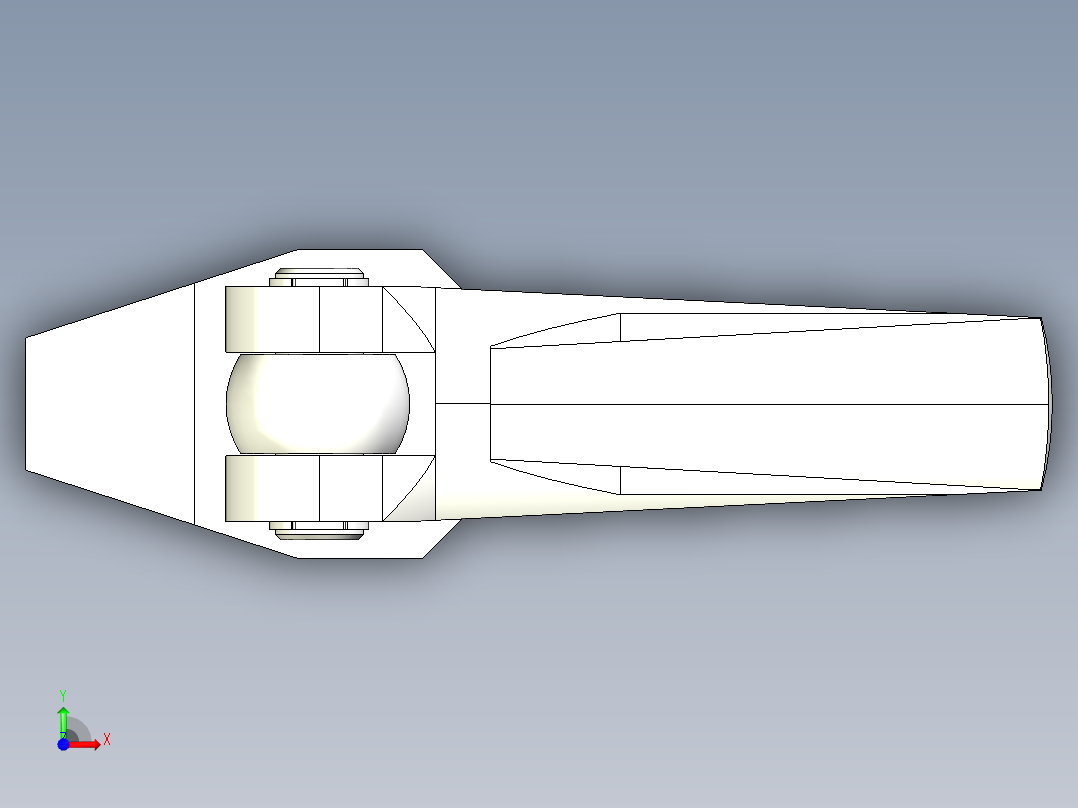 下壓夾具2331(B)-3D多系列多零件图纸模型前视图