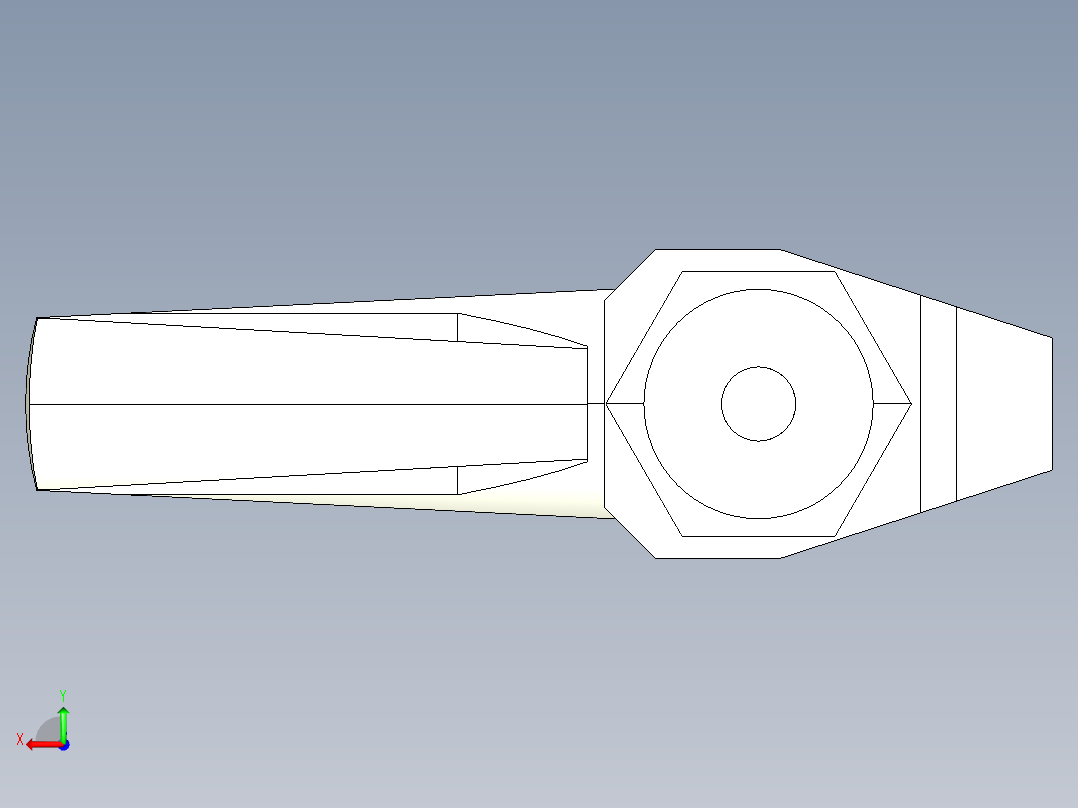 下壓夾具2331(B)-3D多系列多零件图纸模型后视图