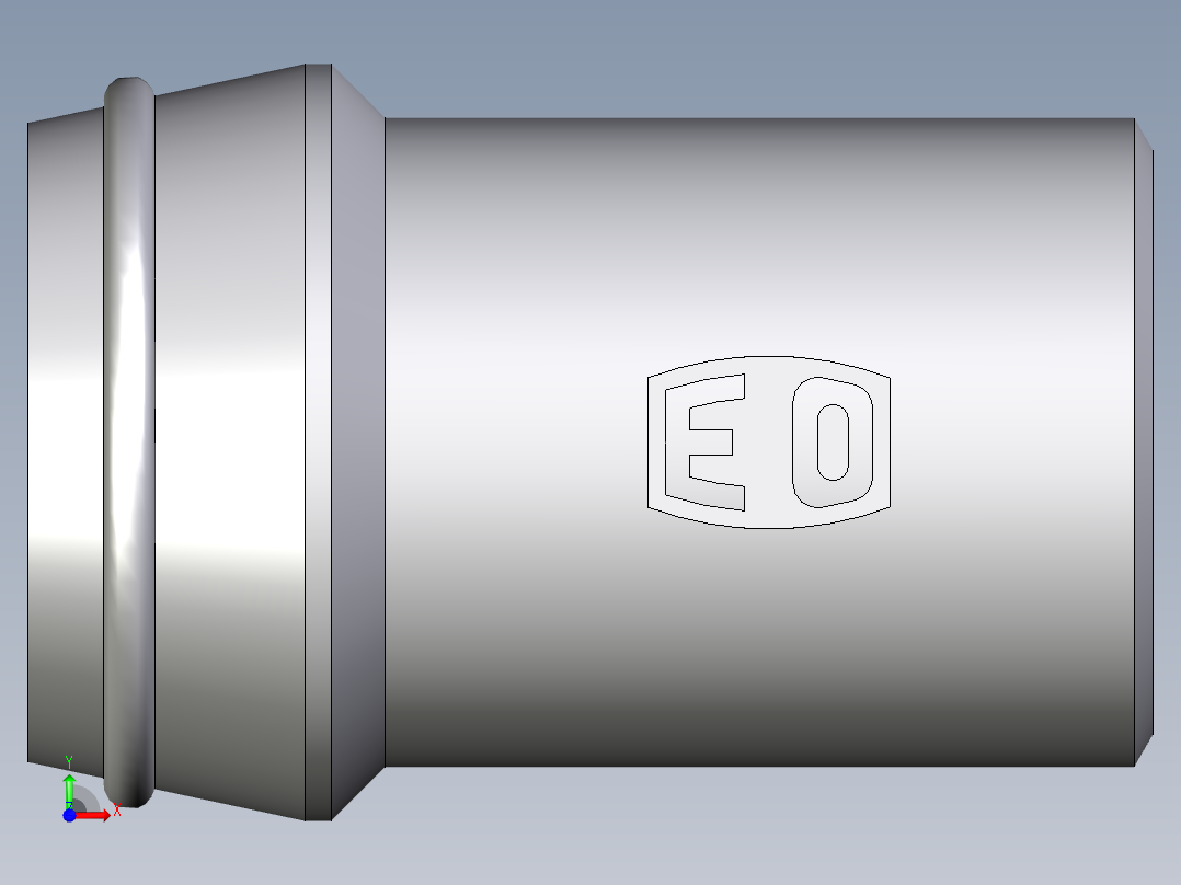 卡套式工业通用硬管接头EO_Schweisskegel_SKA30X3前视图