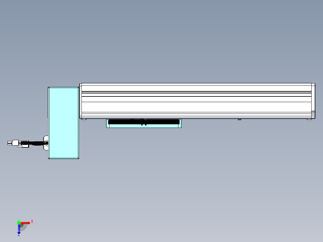 威洛博VBC同步带传动一无尘环境VBC14-L45-S200-BRU-ZP40-C3俯视图