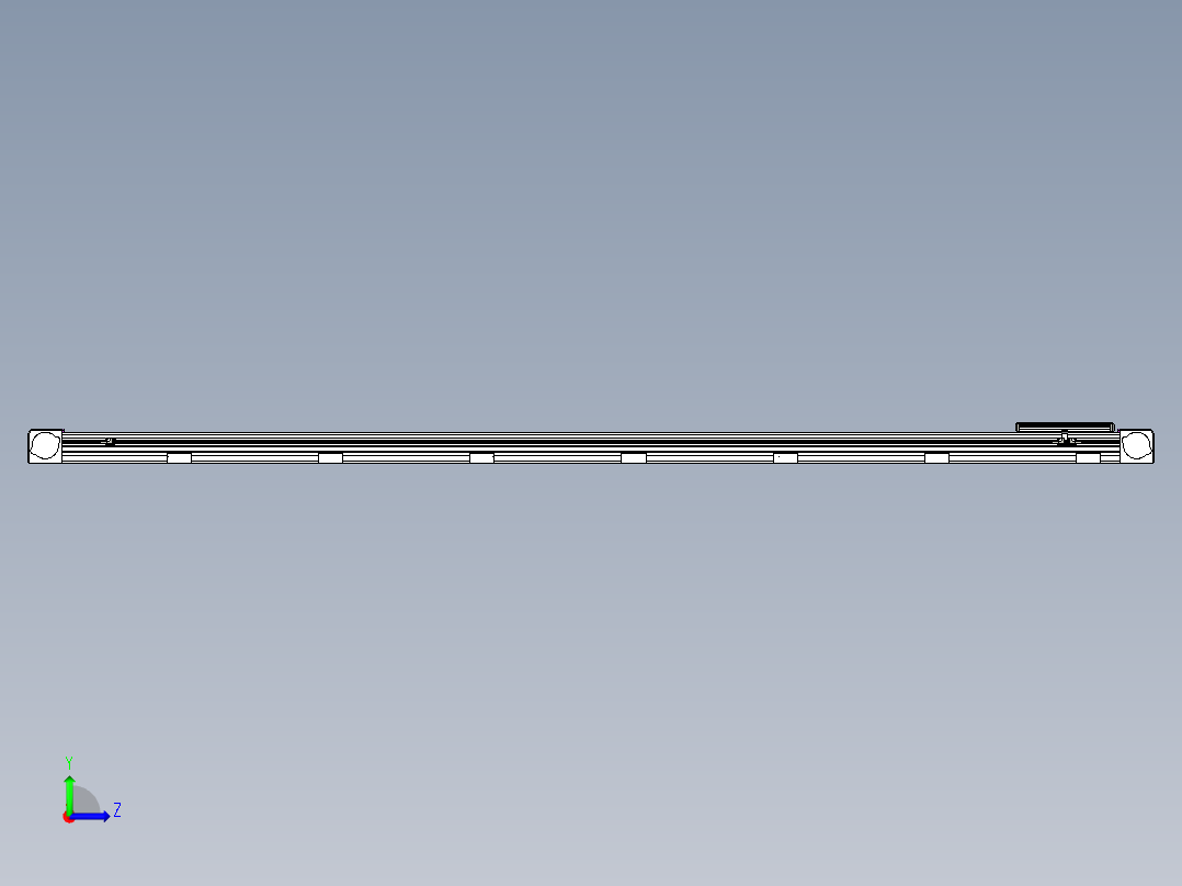 同步带滑台-欧规B8-L176-S2500-L-ZP40-D3-N5左视图