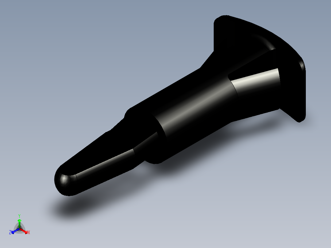 一个从底部插入的卡式垫片，高度10毫米。用于印刷电路板。卡扣孔底部5.4毫米和卡扣孔印刷电路板3.2毫米