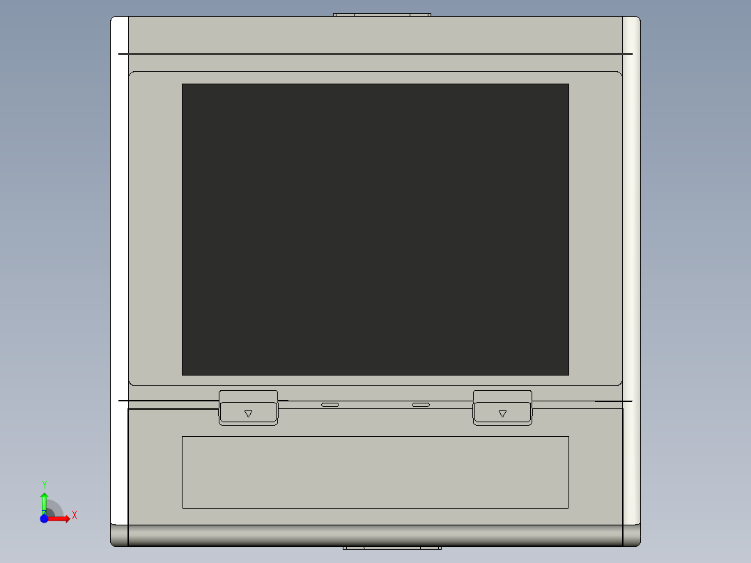 基恩士TR-V1001_kc图纸模型前视图