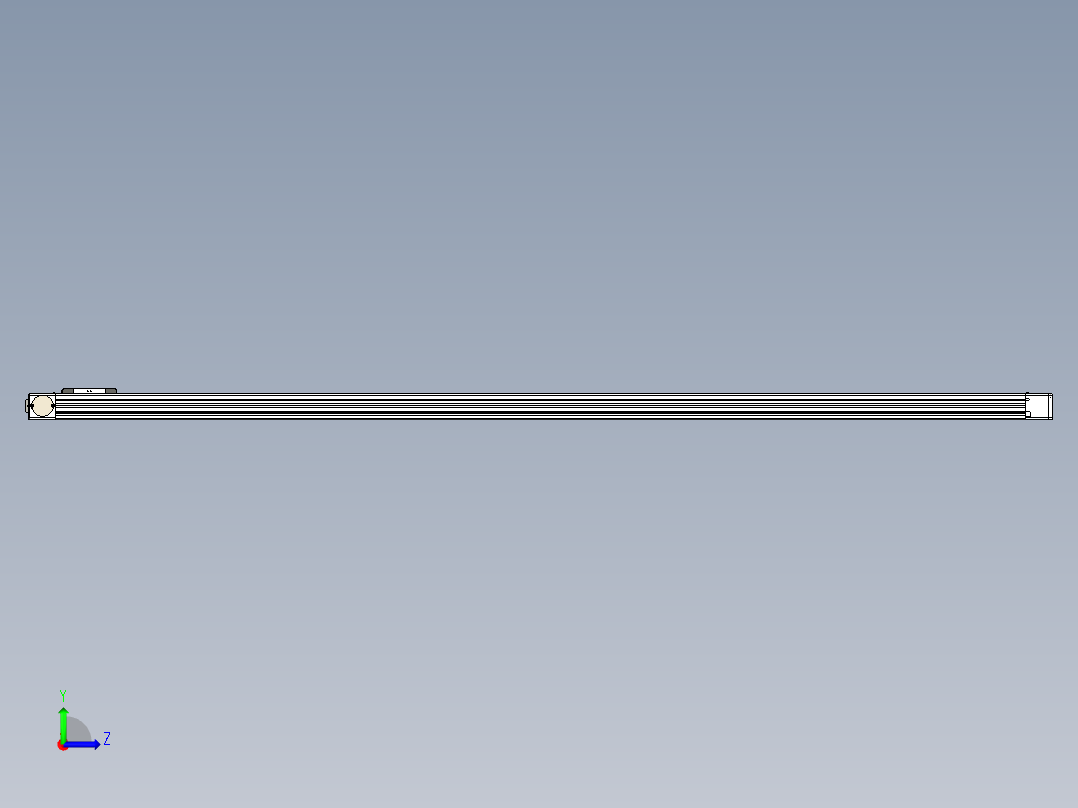 同步带滑台-欧规BC6-L120-S2300-R-P40-D3左视图