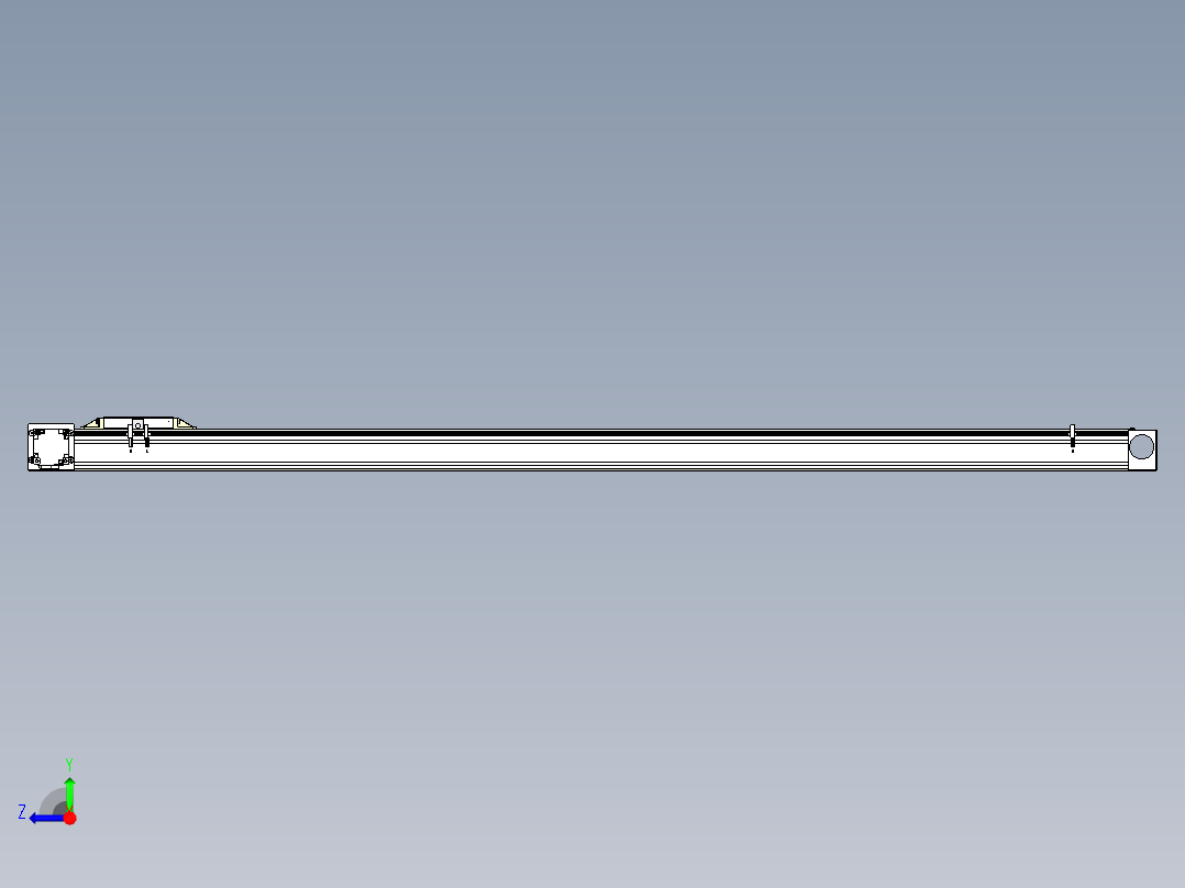 Toyo东佑达直线模组-M80M-S-X102-1600-L-M40-C4右视图