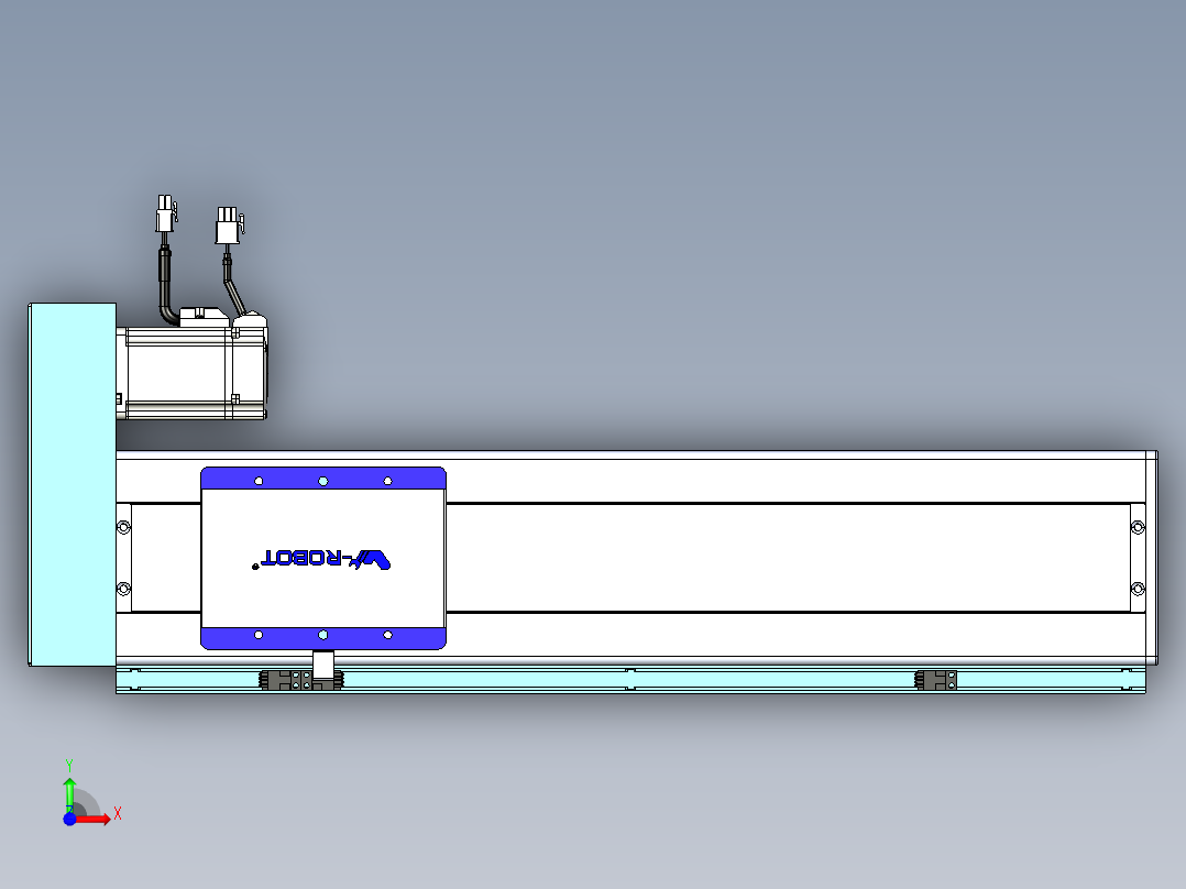 威洛博VC丝杆传动-无尘环境VC14-Lxx-C-S400-BR-ZP40-C3前视图