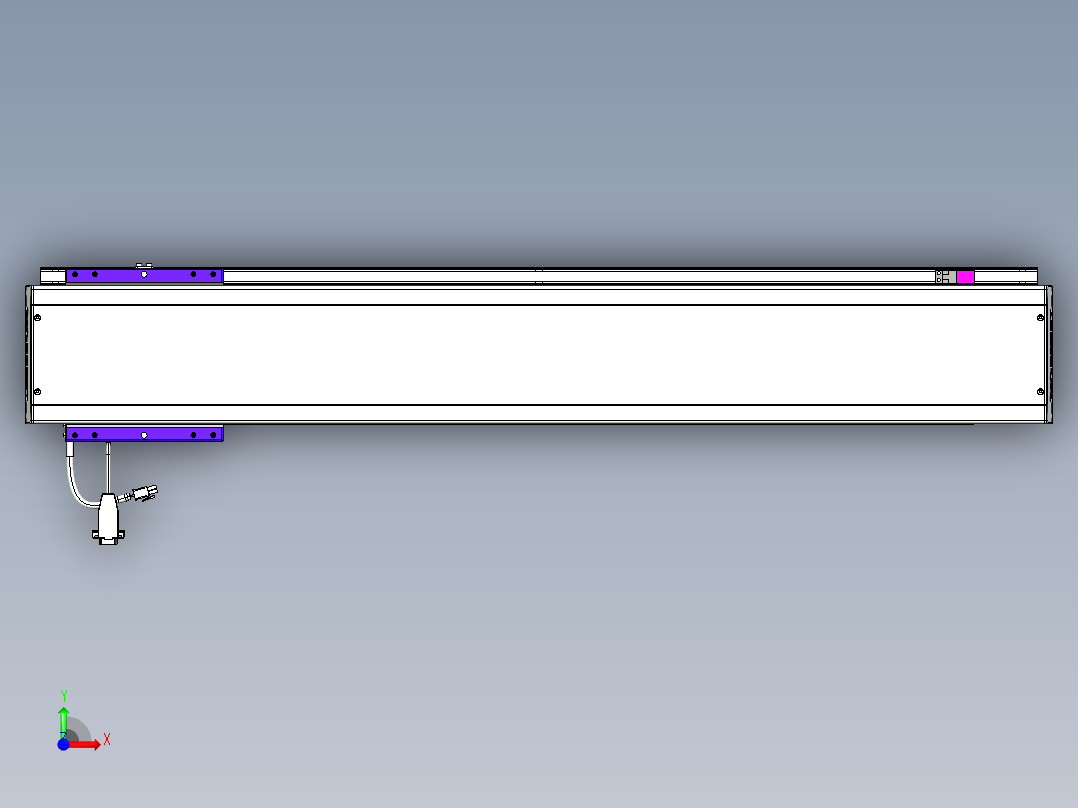 威洛博VL系列直线电机模组-VL14S2-S800前视图