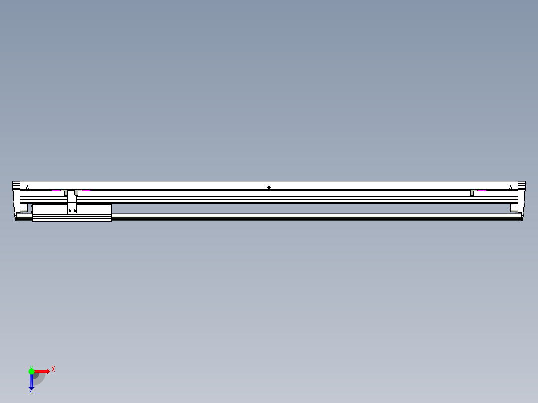 威洛博VL系列直线电机模组-VL14S2-S800俯视图