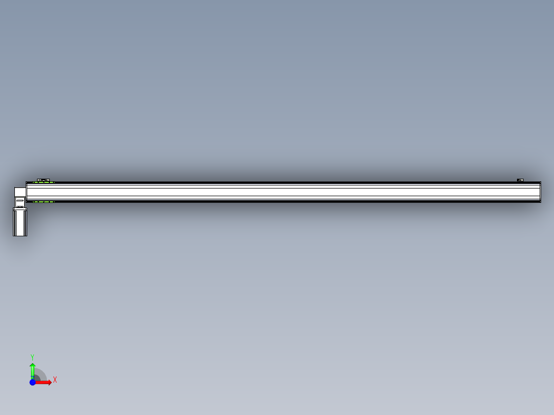 同步带滑台-半封闭B13-L90-S3000-L-Z86-D3前视图