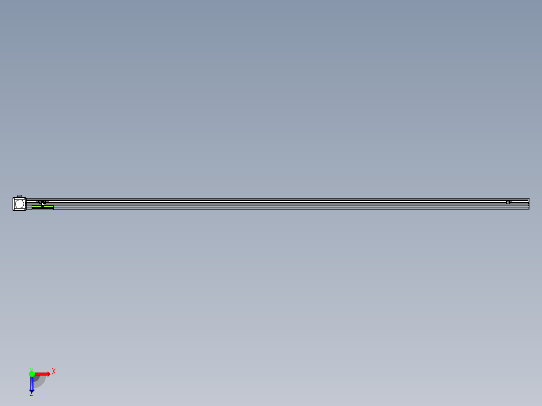 同步带滑台-半封闭B13-L90-S3000-L-Z86-D3俯视图