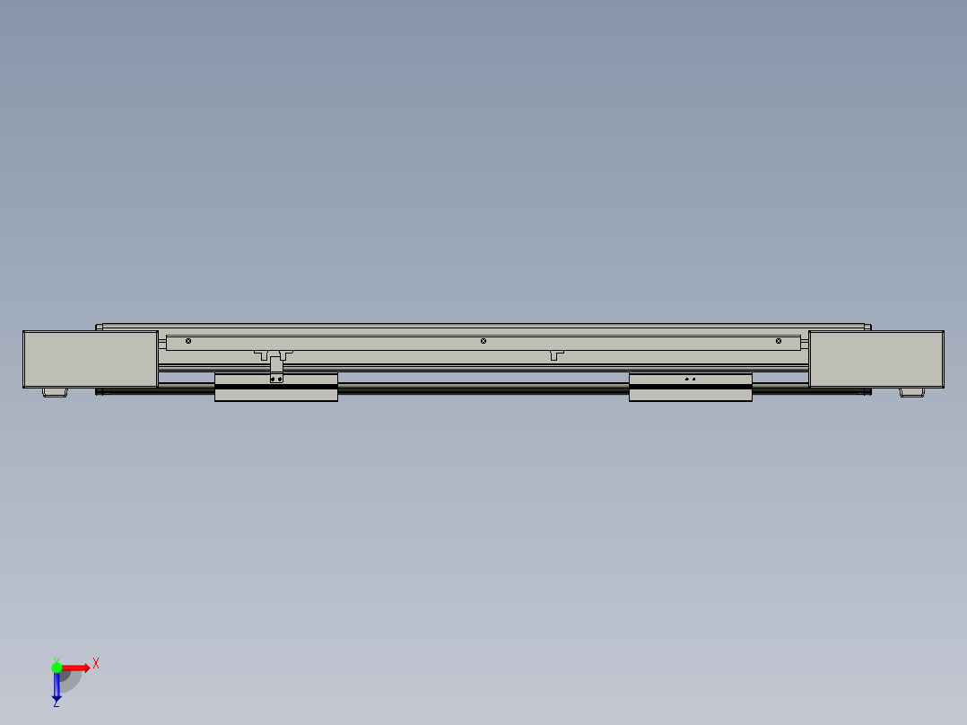 威洛博双电机滑台-VBF14S2-L50-S300-BLR-P40-C6俯视图