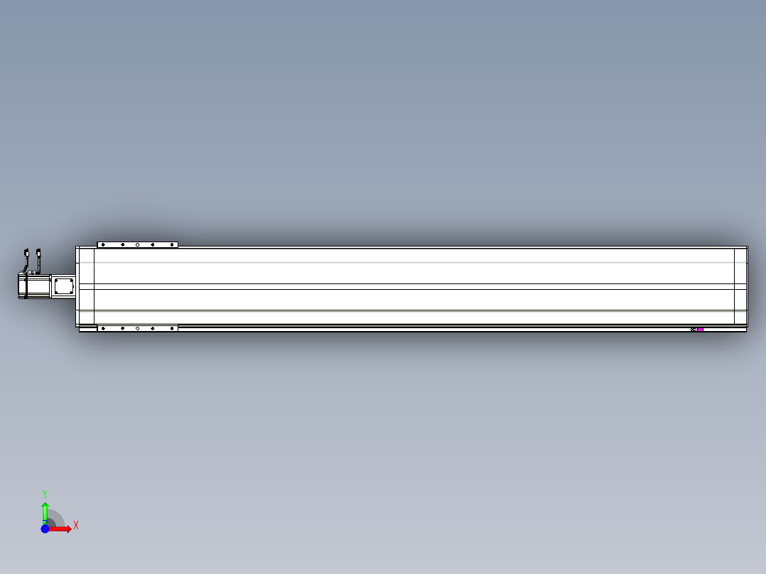 VF丝杆传动-一般环境VF27-Lxx-C-S1850-BC-ZP75-C3前视图