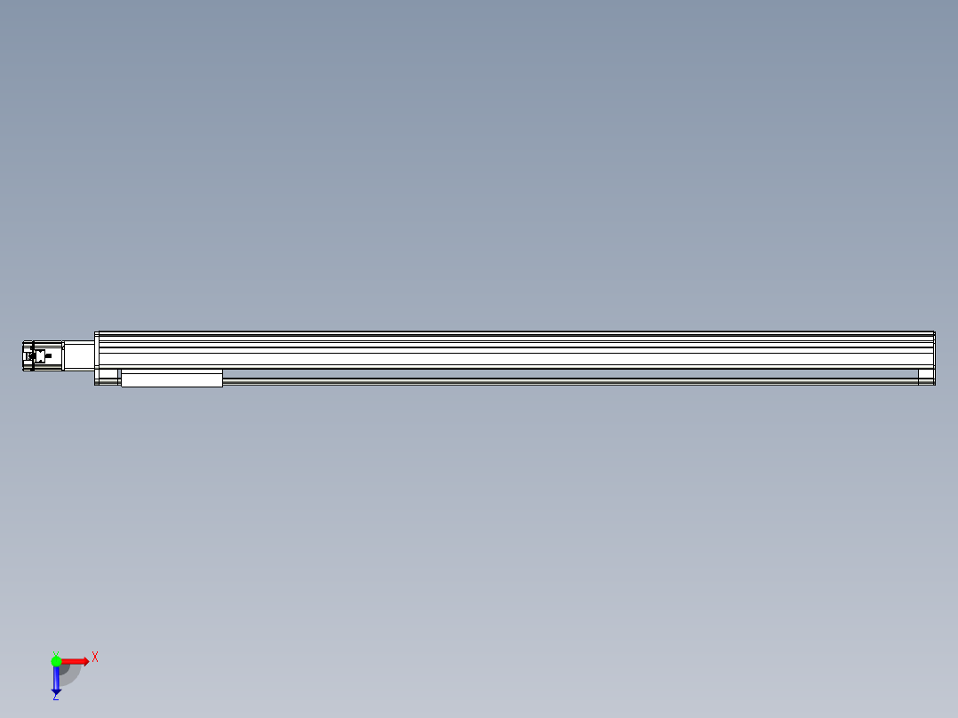 VF丝杆传动-一般环境VF27-Lxx-C-S1850-BC-ZP75-C3俯视图
