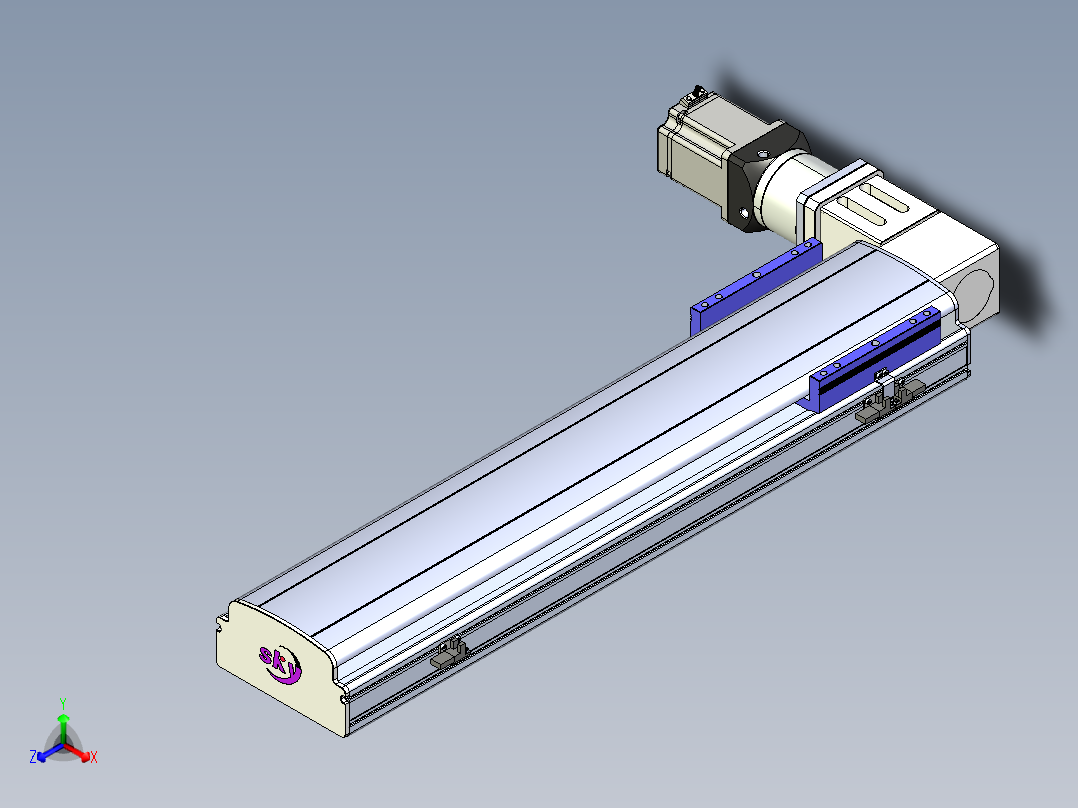 同步带滑台-半封闭B17-L100-S550-L-P75-D3-N3