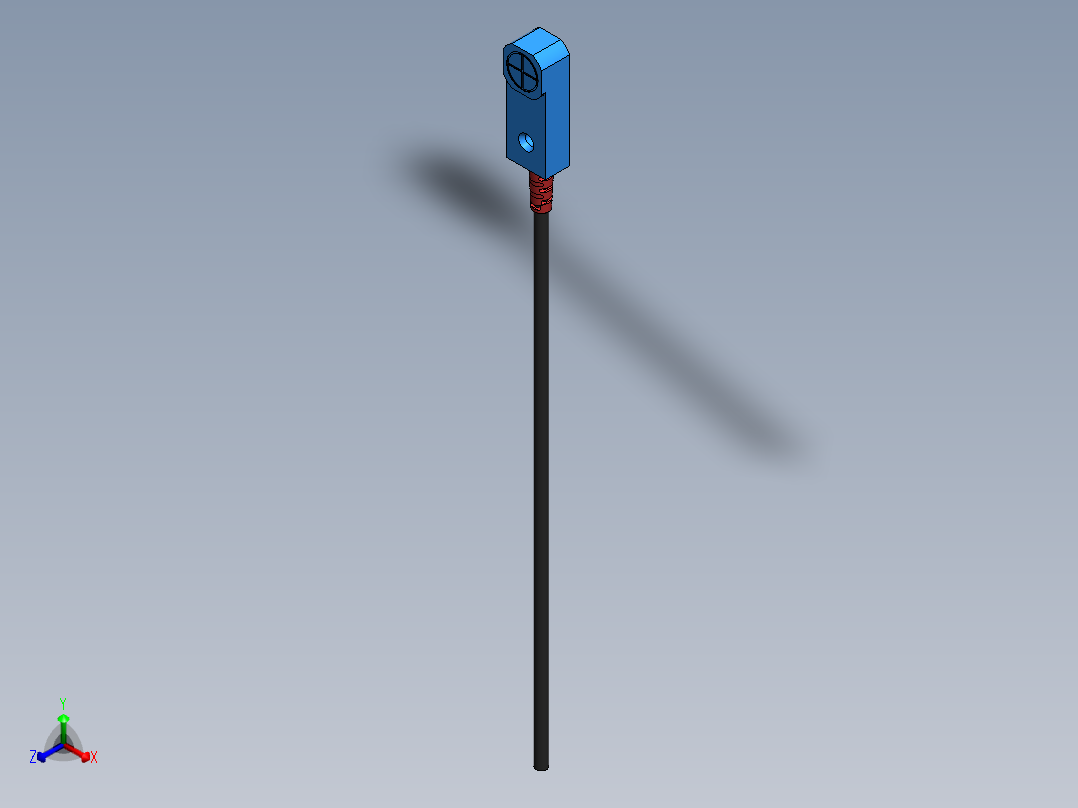 接近开关F3N-11DN04-N 电感式非屏蔽，上方感应，检测距离4mm正等轴测图