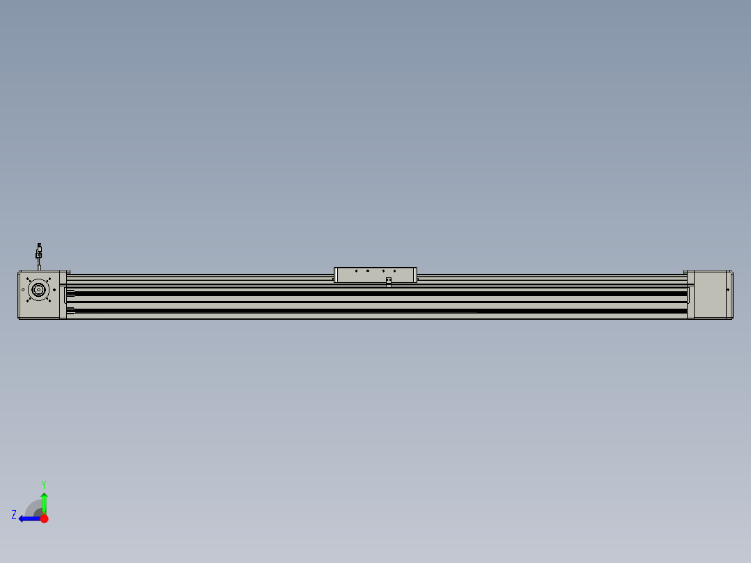 威洛博直线电机模组EB20-L224-S1500-R-ZP75-MS3-5K右视图