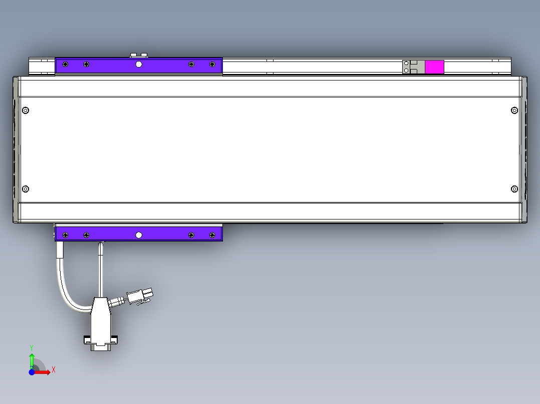 威洛博VL系列直线电机模组-VL14S2-S250前视图