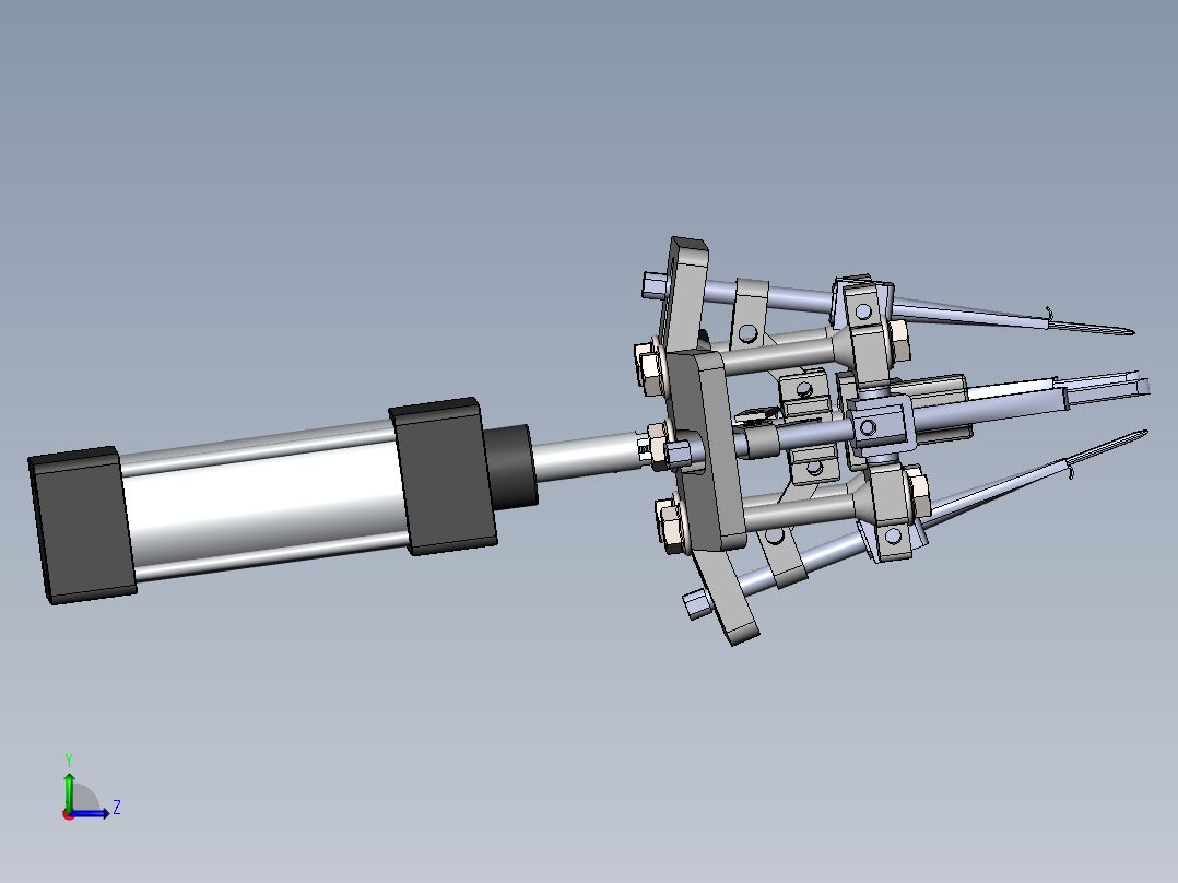 移栽机械爪左视图