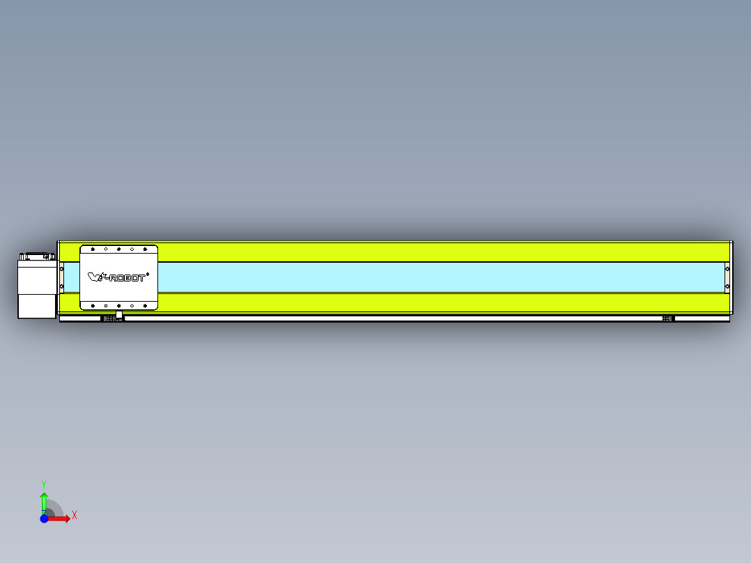 威洛博VBC同步带传动一无尘环境VBC17-L45-S1250-BLD-ZP75-C3前视图