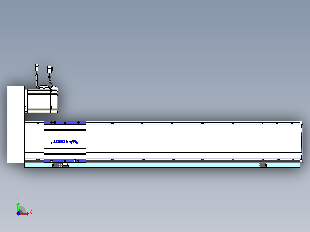VF丝杆传动-一般环境VF14-Lxx-C-S650-BR-ZP75-C3前视图
