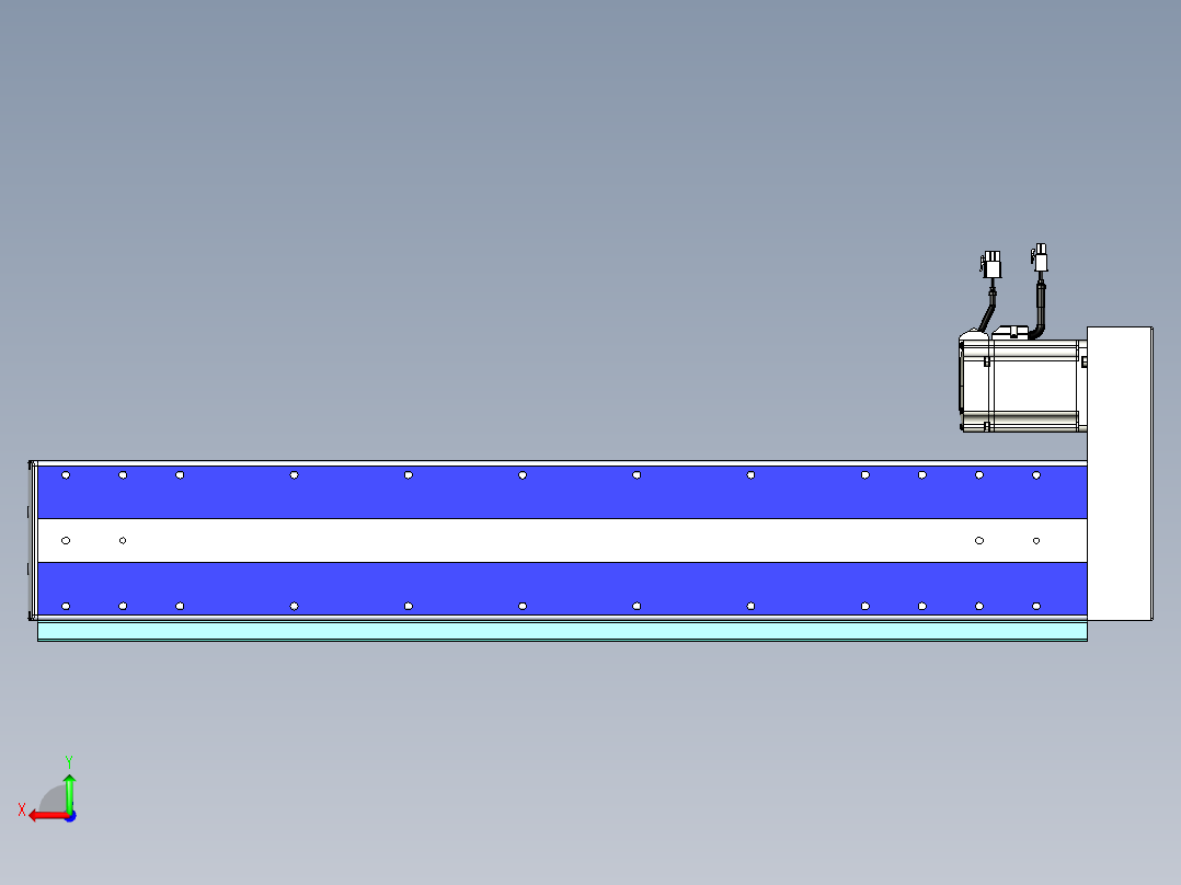 VF丝杆传动-一般环境VF14-Lxx-C-S650-BR-ZP75-C3后视图