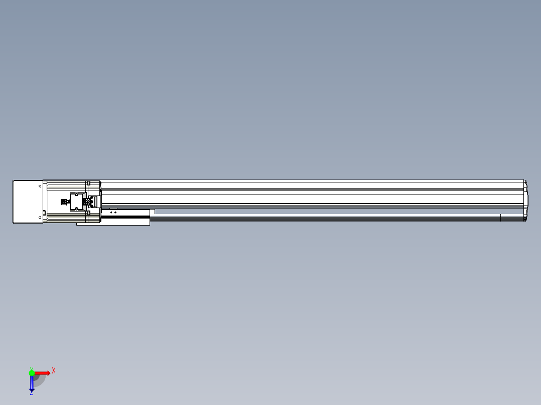 VF丝杆传动-一般环境VF14-Lxx-C-S650-BR-ZP75-C3俯视图
