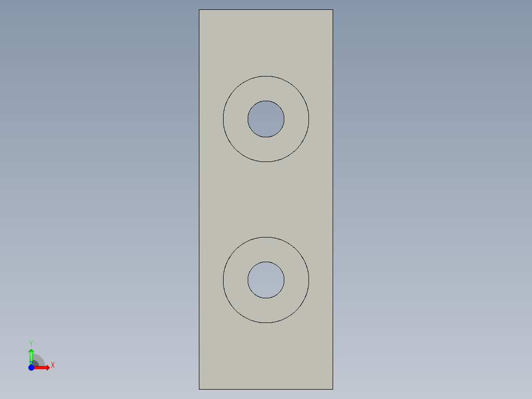 基恩士PS-X28_bracket_kc图纸模型前视图