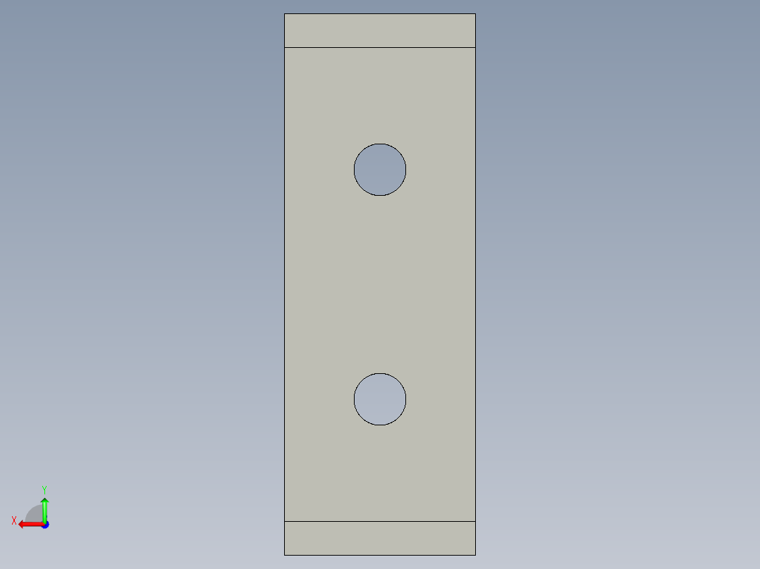 基恩士PS-X28_bracket_kc图纸模型后视图