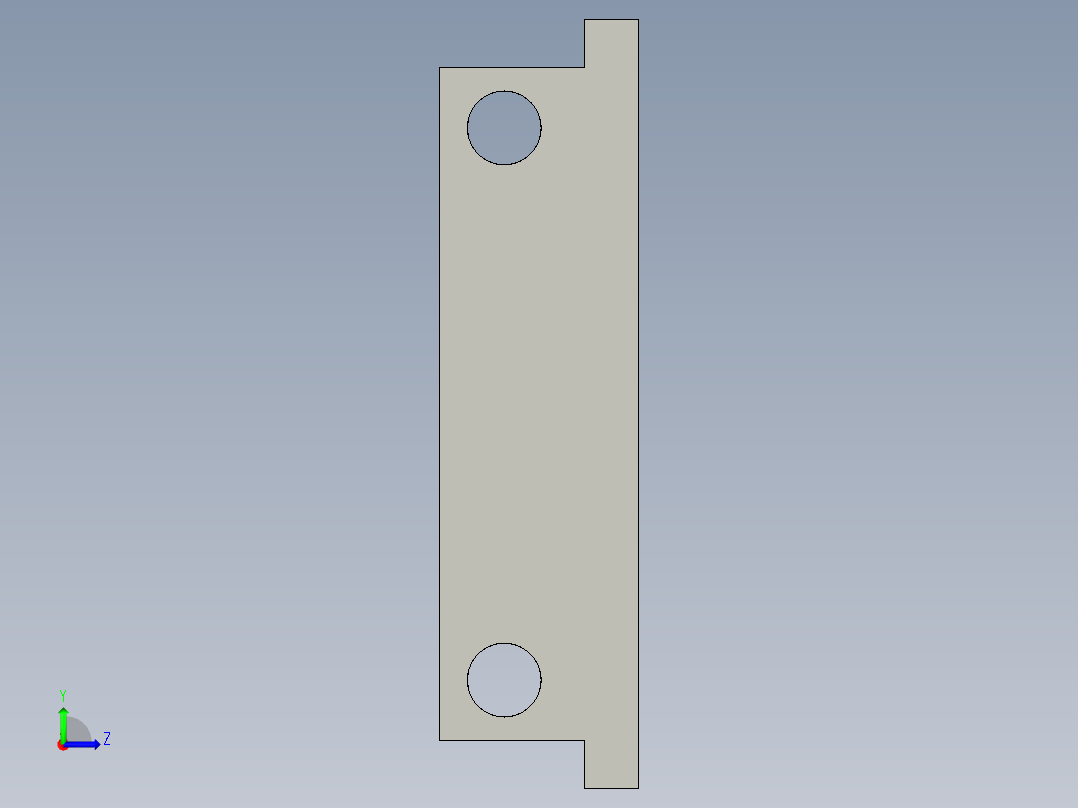基恩士PS-X28_bracket_kc图纸模型左视图