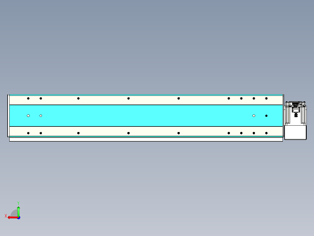 威洛博VBC同步带传动一无尘环境VBC17-L45-S800-BLD-ZP75-C3后视图