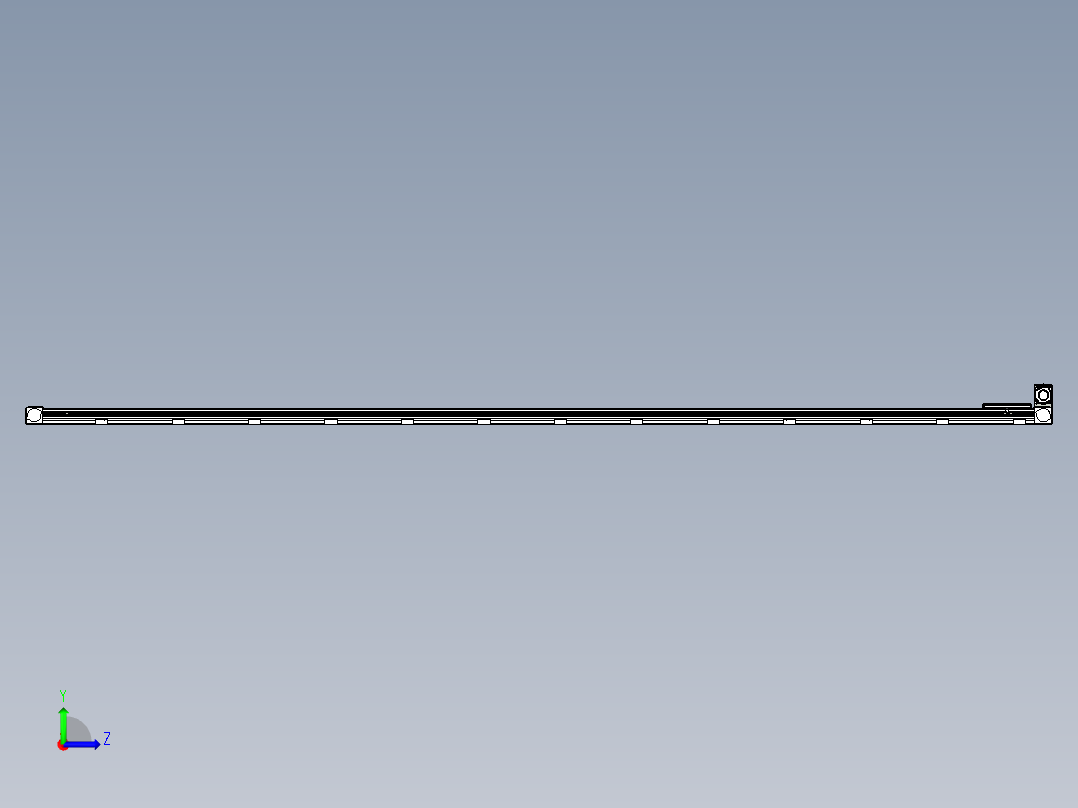 同步带滑台-欧规B8-L88-S4900-L-ZP75-D3-N10左视图