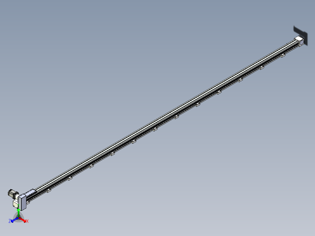 同步带滑台-欧规B8-L88-S4900-L-ZP75-D3-N10正等轴测图