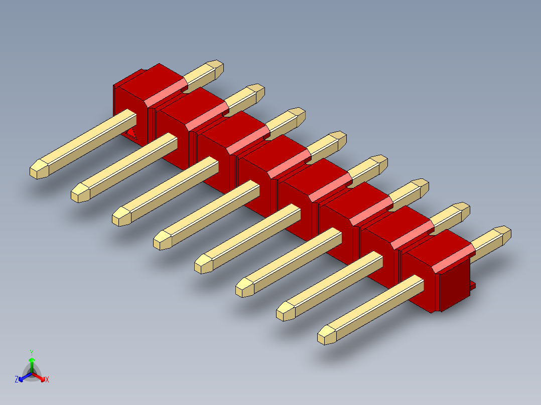 彩色公头100mil（2.54mm）系列-DS1021_red_1x08p_100mil_Type1_rev1.0