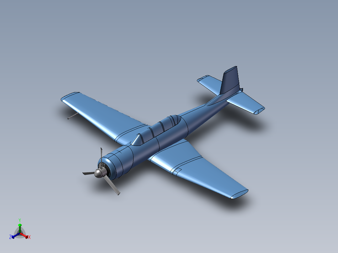 初教六 CJ-6 飞机正等轴测图