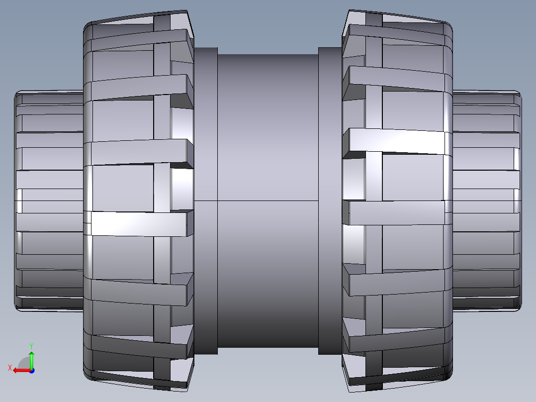4SSEFC BSP EasyFit弹簧止回阀螺纹母端后视图