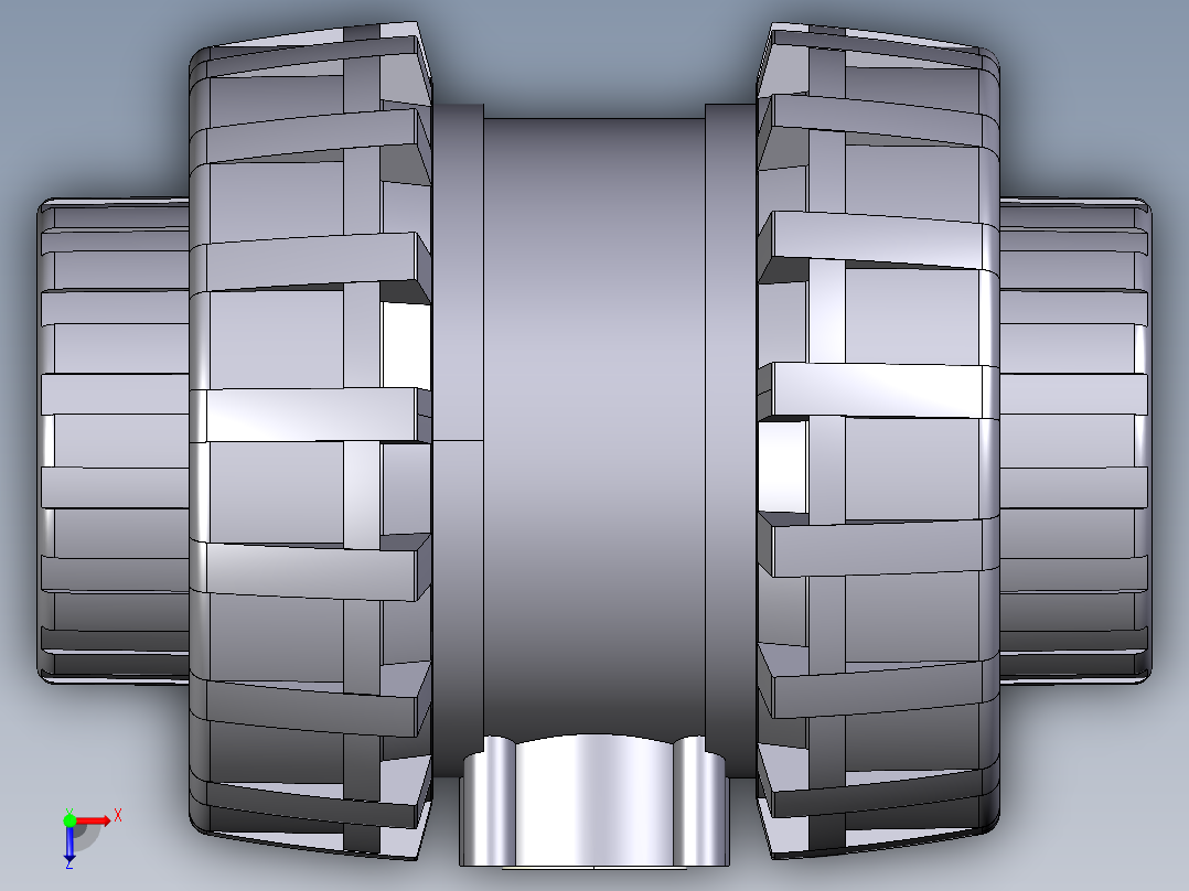 4SSEFC BSP EasyFit弹簧止回阀螺纹母端俯视图