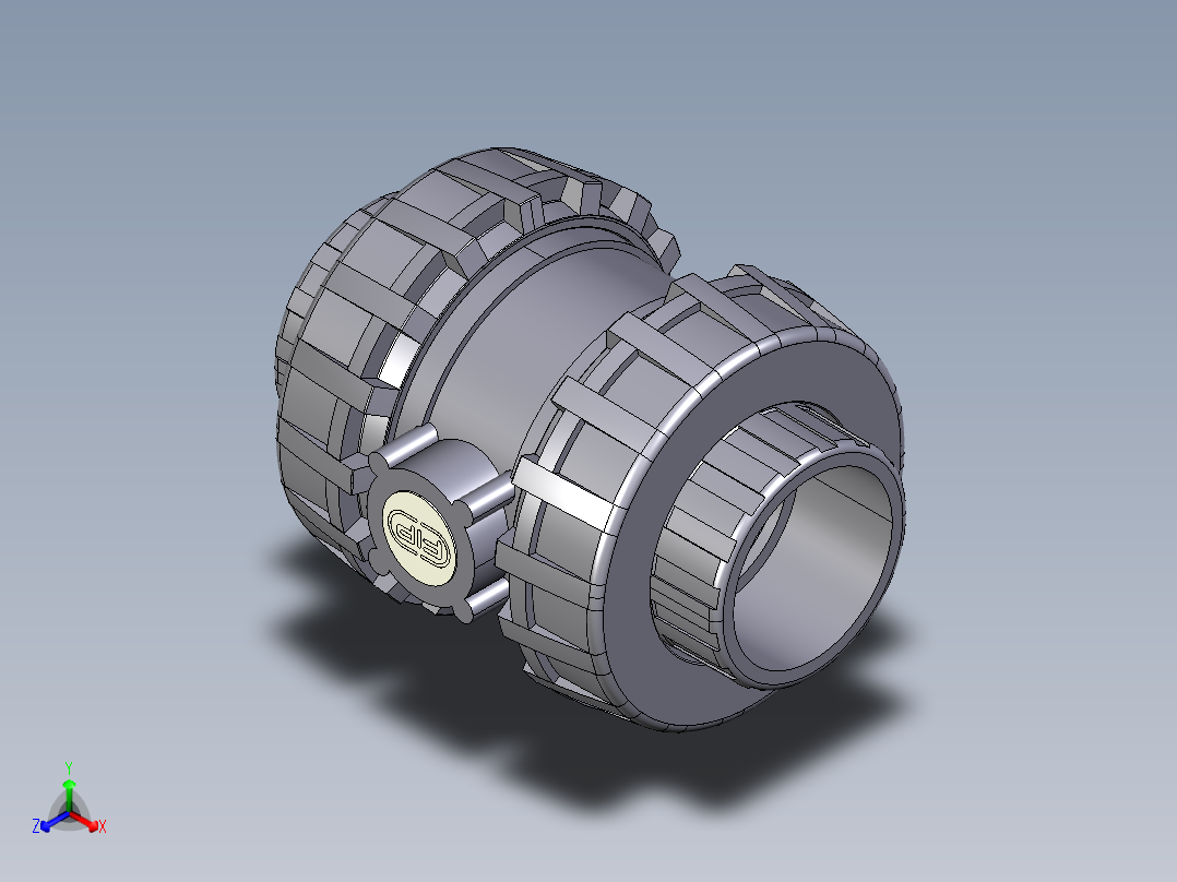 4SSEFC BSP EasyFit弹簧止回阀螺纹母端正等轴测图