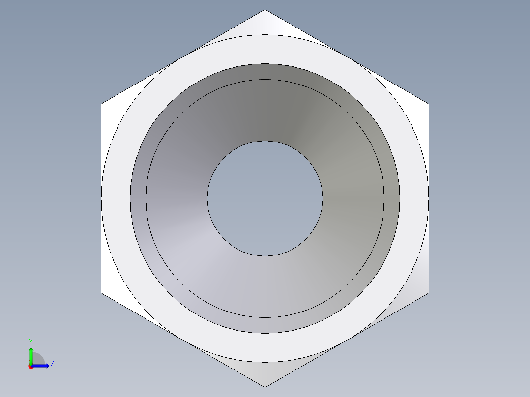 卡套式工业通用硬管接头EO_Nut_EO_24__Cone_end_M06SCFX左视图