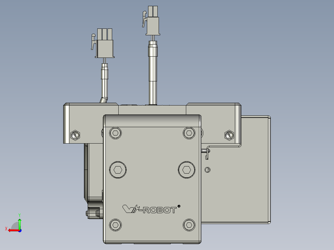 威洛博直线电机模组EB8-L100-S2000-BR-P75-MS3后视图