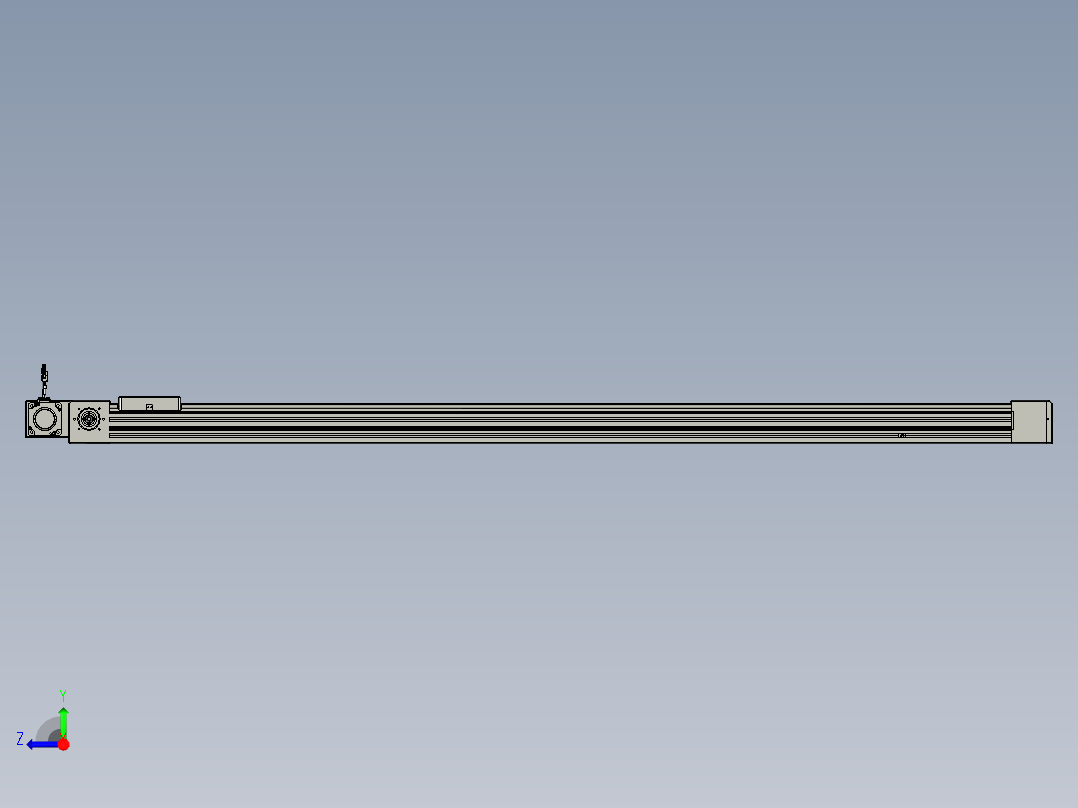 威洛博直线电机模组EB8-L100-S2000-BR-P75-MS3右视图