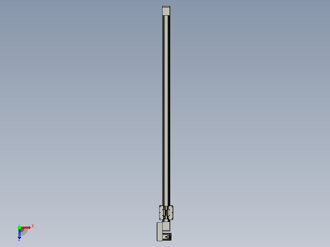 威洛博直线电机模组EB8-L100-S2000-BR-P75-MS3俯视图